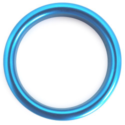 Kiotos Cockring en aluminium Circle 15mm Bleu